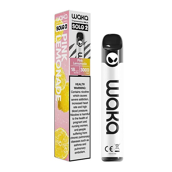 Relx Waka Solo 2 - Pink Lemonade - 18mg/ml 3000 Puffs